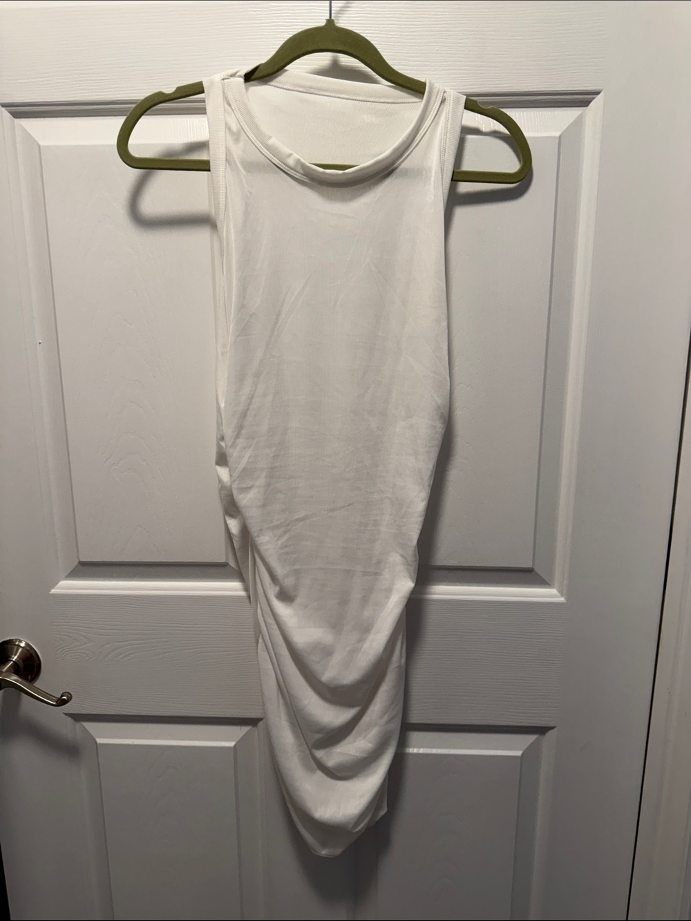 Source Unknown White Sleeveless Mini Dress